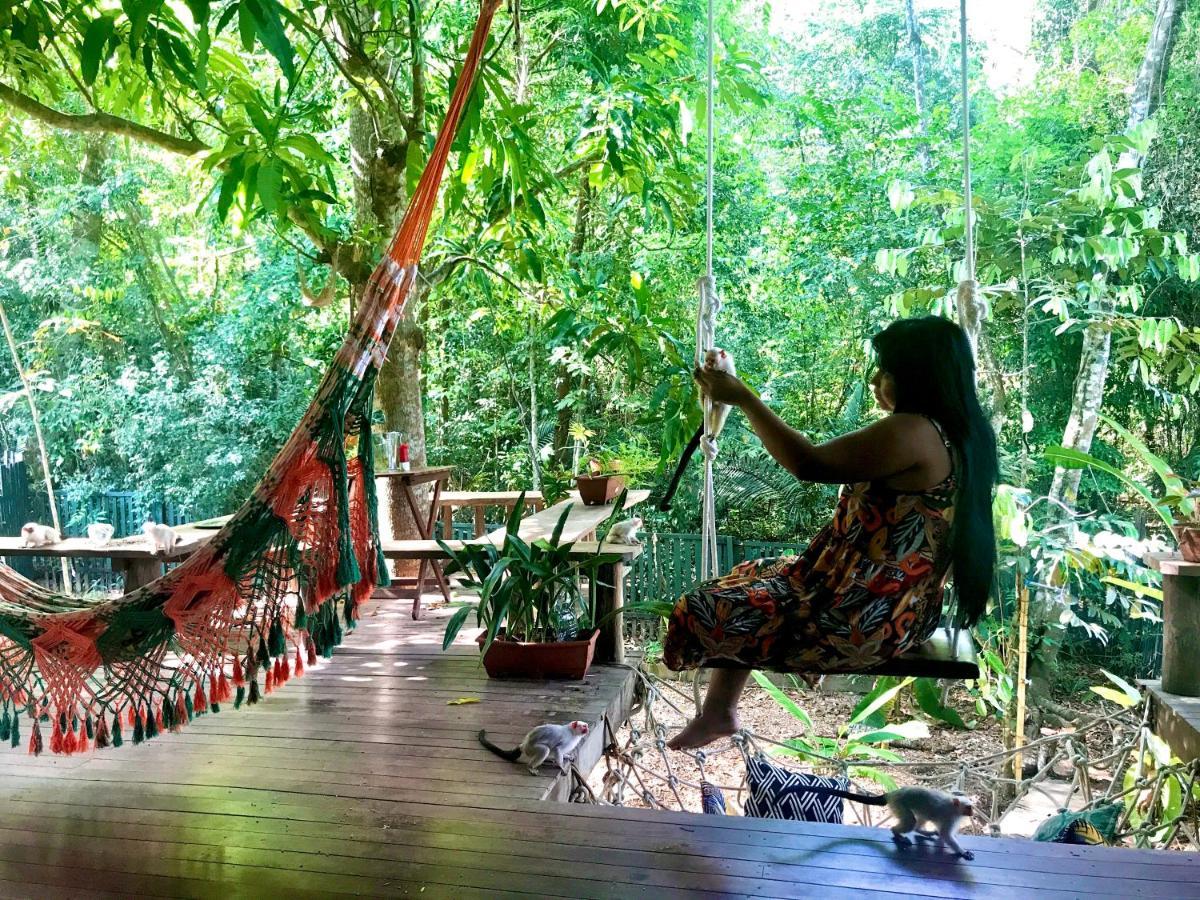 Casa Da Arvore, Sonho Na Amazonia, 2Min A Pe Da Praia Alter do Chão Luaran gambar
